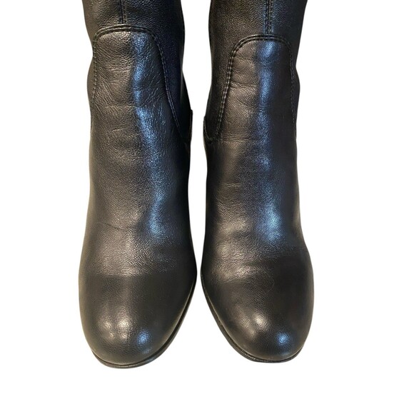 Coach Bergen Over Knee Black Nappa Leather Block Heel Boots Women's Size 5B - Picture 3 of 13